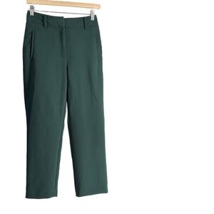 Aritzia Babaton pants dark green trousers minimalist career sz 2
